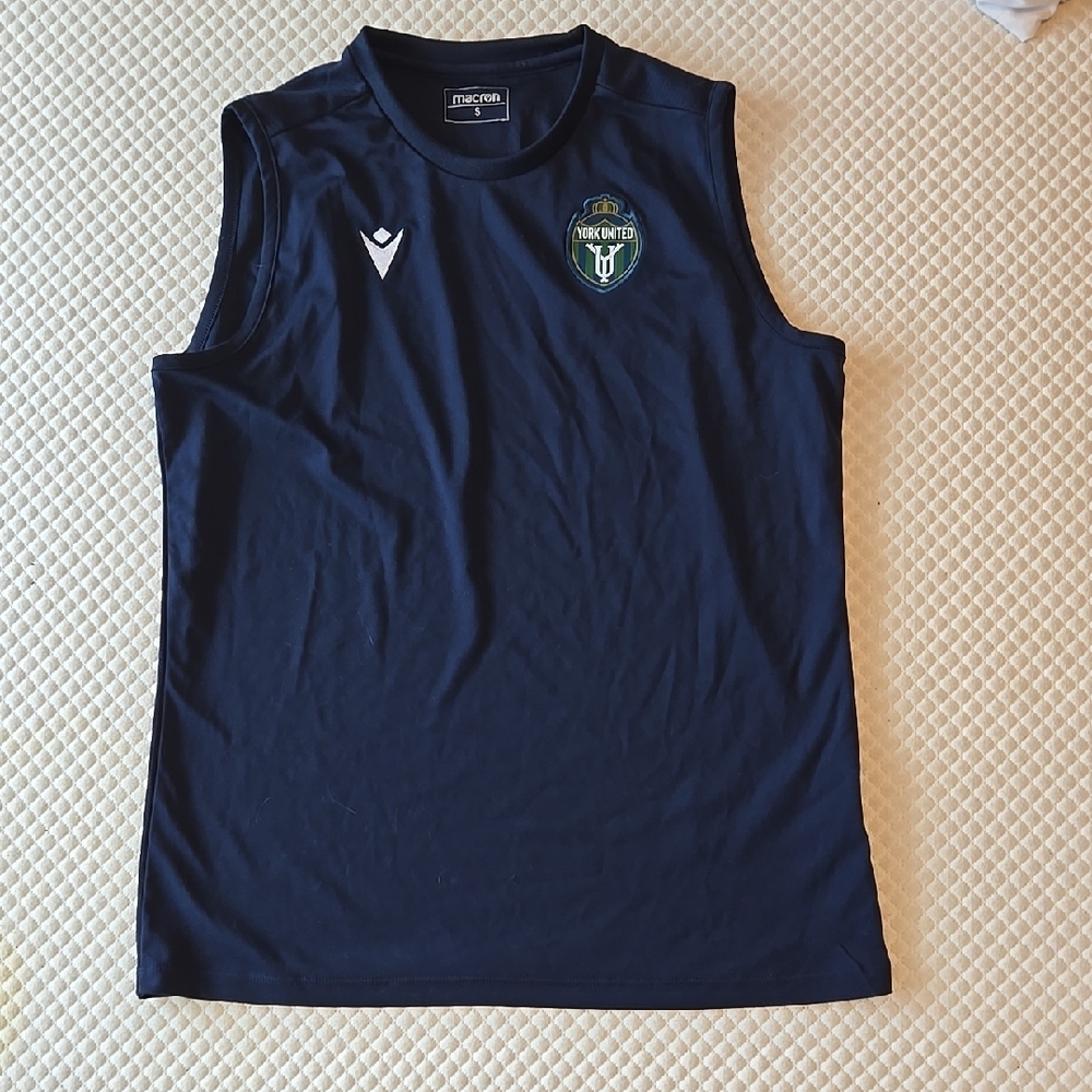 Macron Navy Sleeveless Sports Top